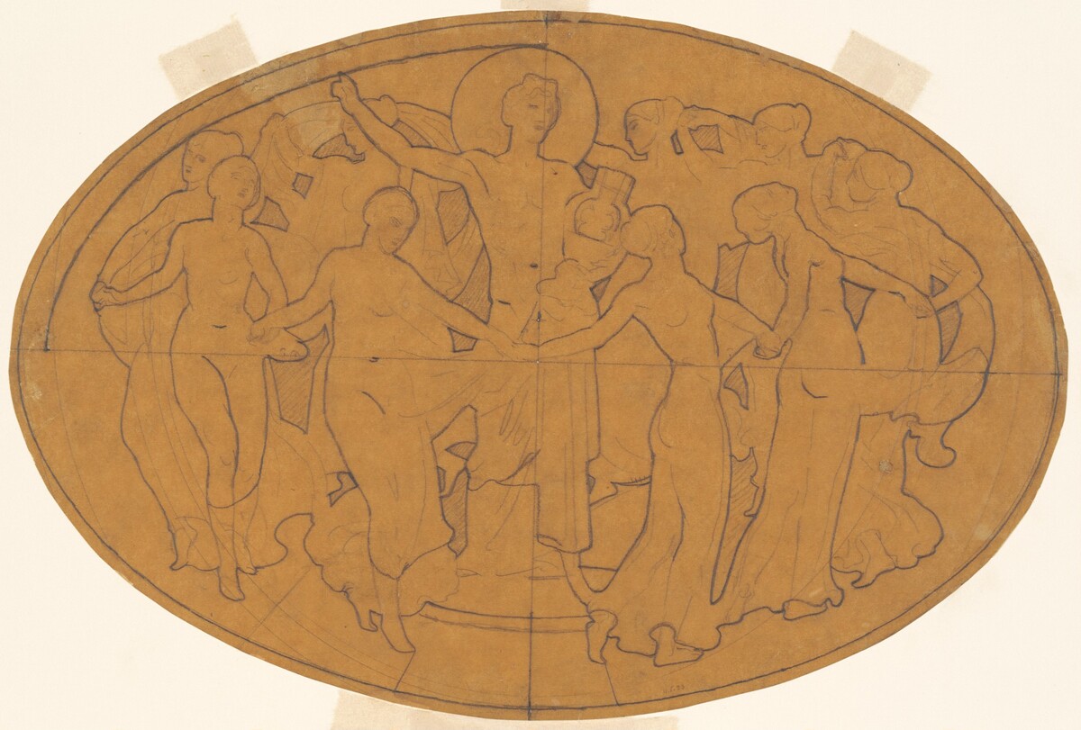 Study for "Apollo and the Muses" by John Singer Sargent