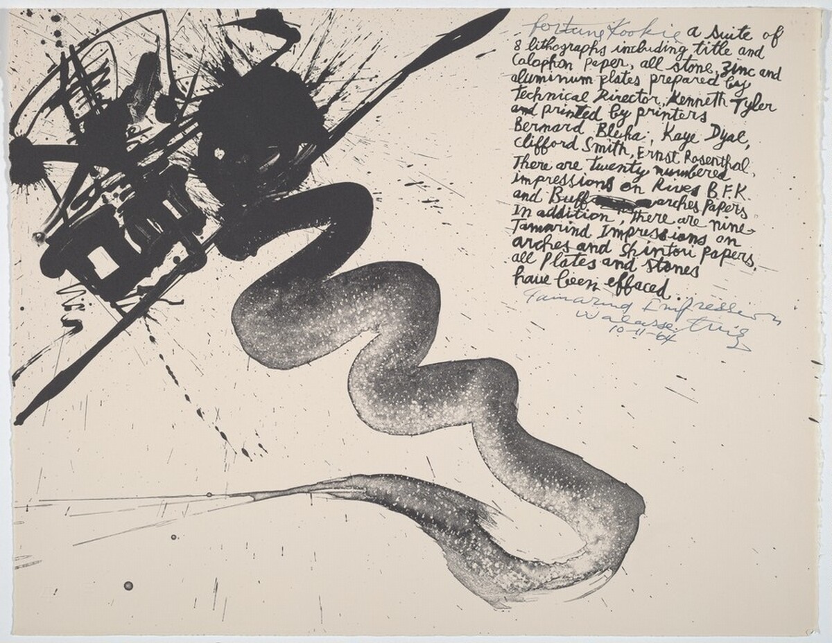 Colophon by Walasse Ting
