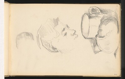 A Head, a Cup, and a Bread Roll