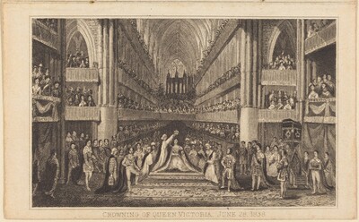 Crowning of Queen Victoria, June 28, 1838 [right half]