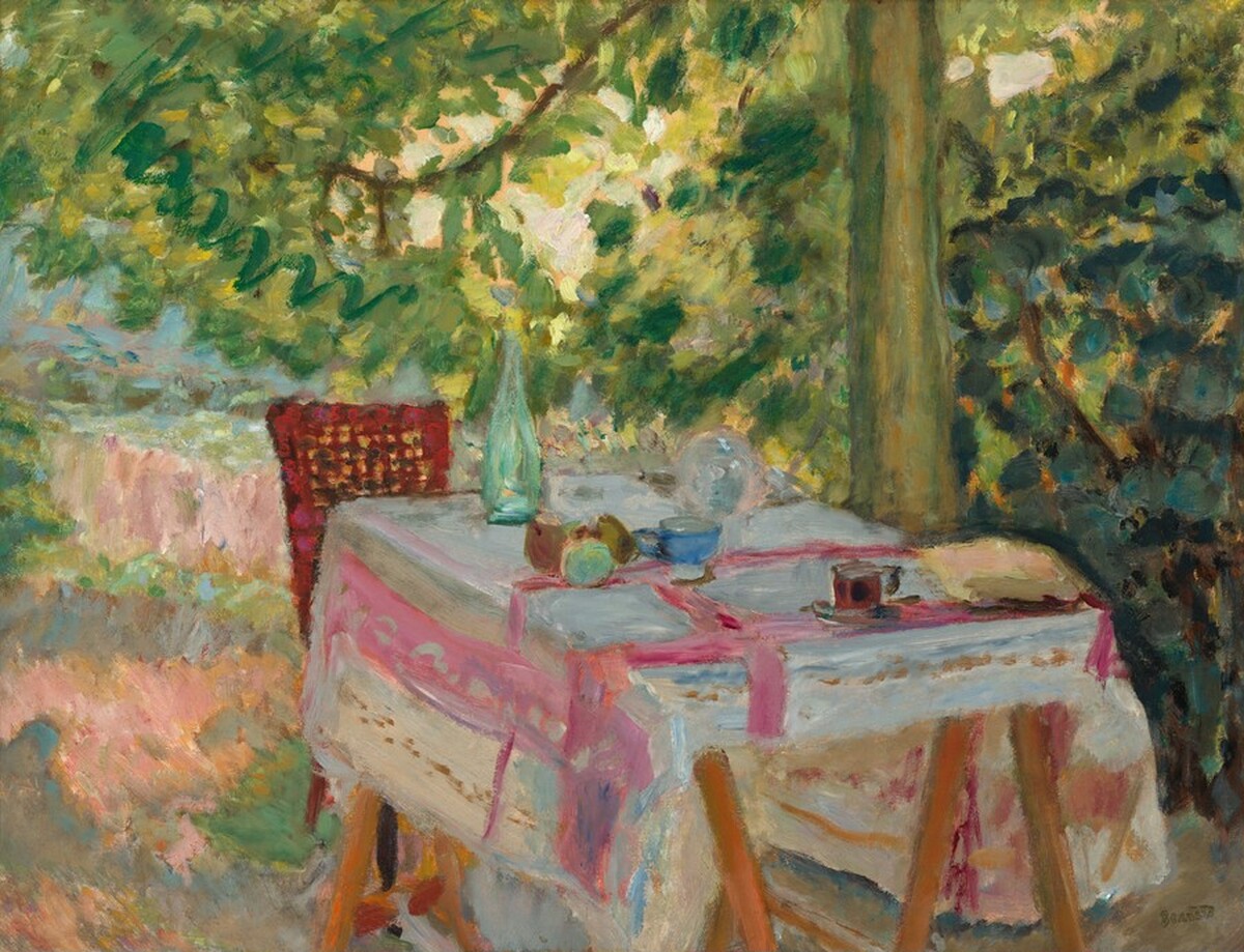 Table Set in a Garden by Pierre Bonnard