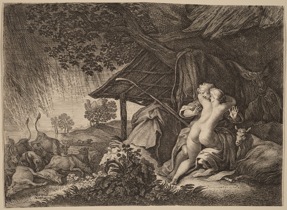 A Storm by Moyses van Uyttenbroeck