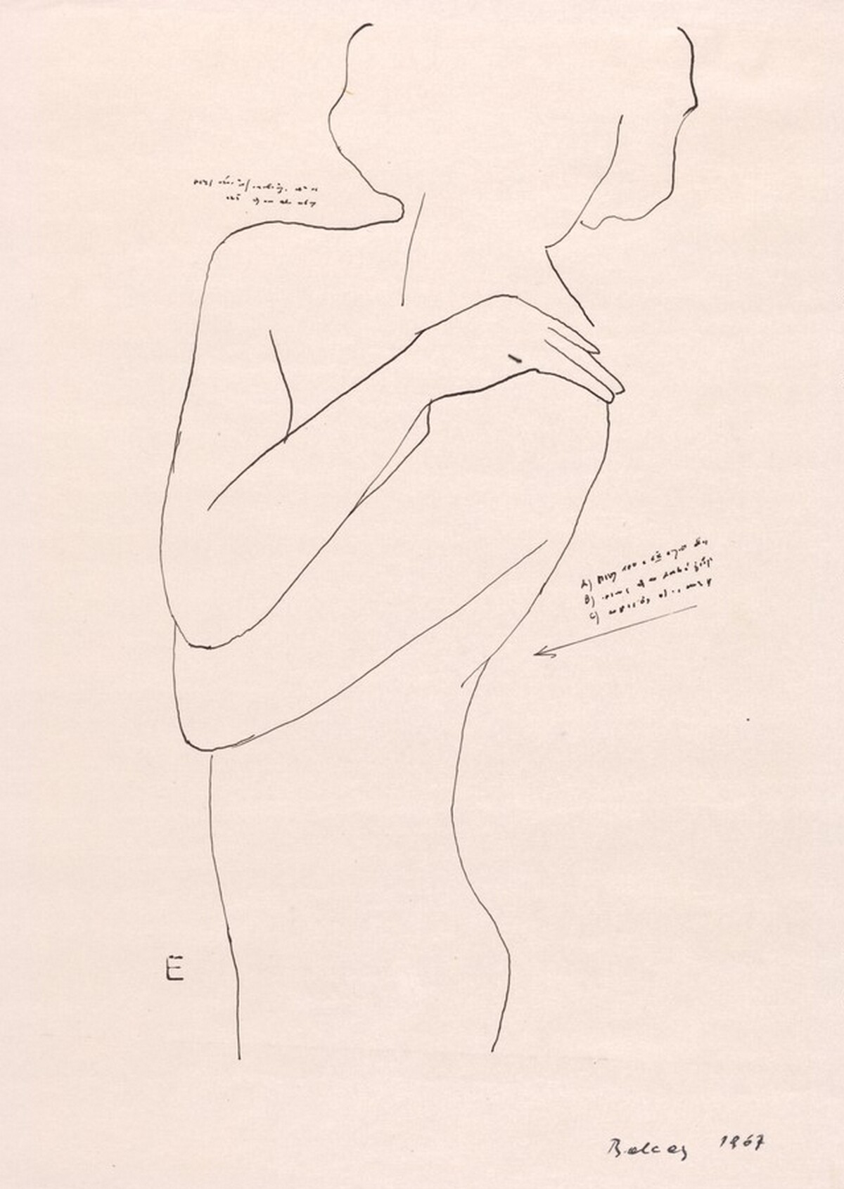 Study for "Bashful Girl" by Jirí Balcar