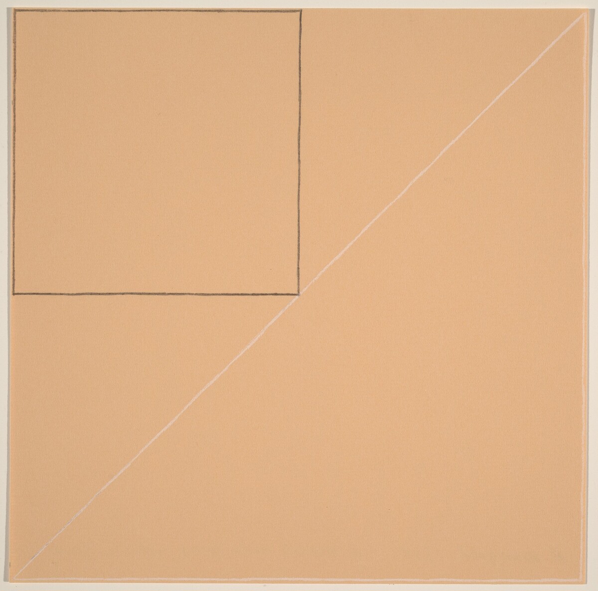 A Triangle and a Square within a Square by Robert Mangold