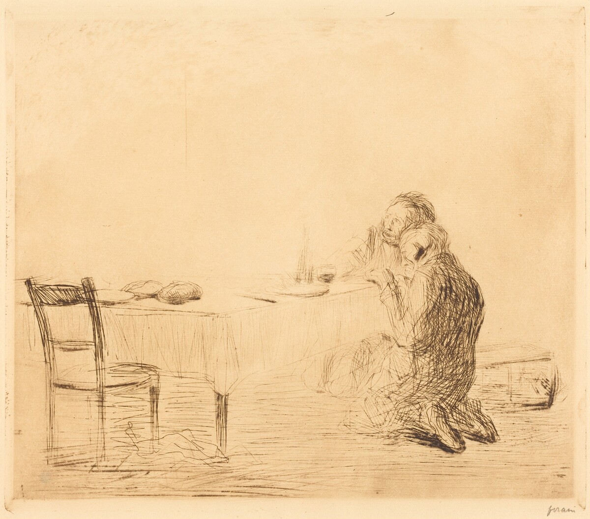 Après l'apparition (2e planche) (After the Vision) (second plate) by Jean-Louis Forain
