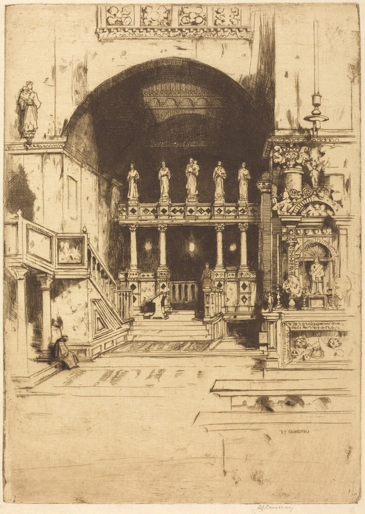 Saint Mark's, No. 3 by David Young Cameron