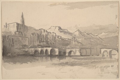 Bridge with Mountains in the Distance (Ventimiglia)