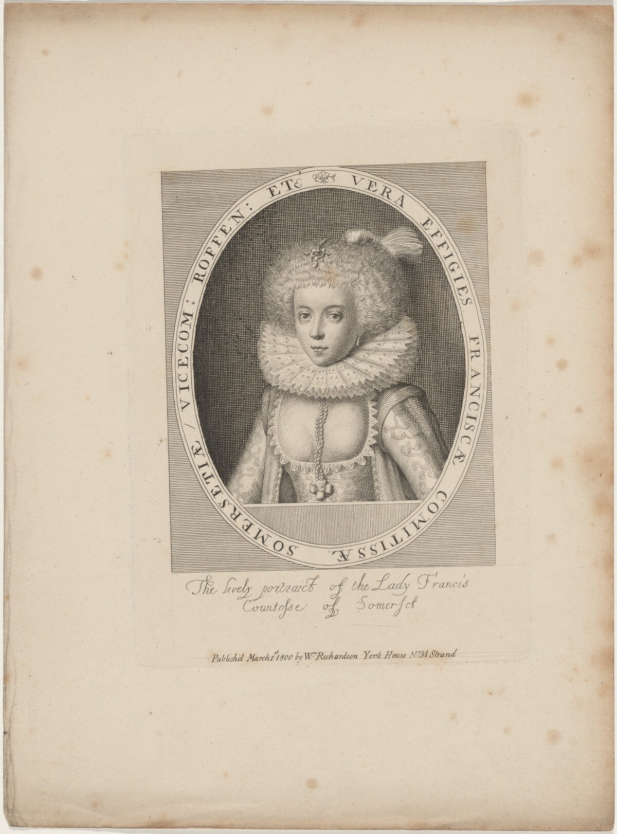 Lady Frances Howard, Countess of Somerset by Unknown Artist