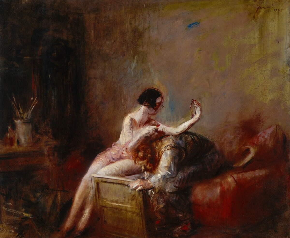 Artist and Model by Jean-Louis Forain