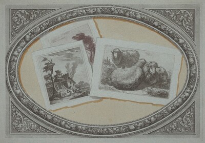 Trompe l'Oeil: Landscapes and Sheep, Using Original Copperplates