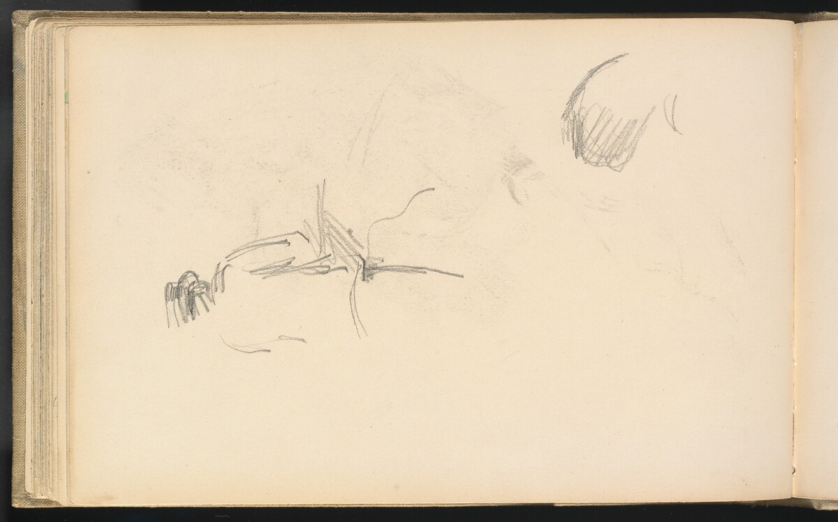 A Man seen from Behind by Paul Cezanne