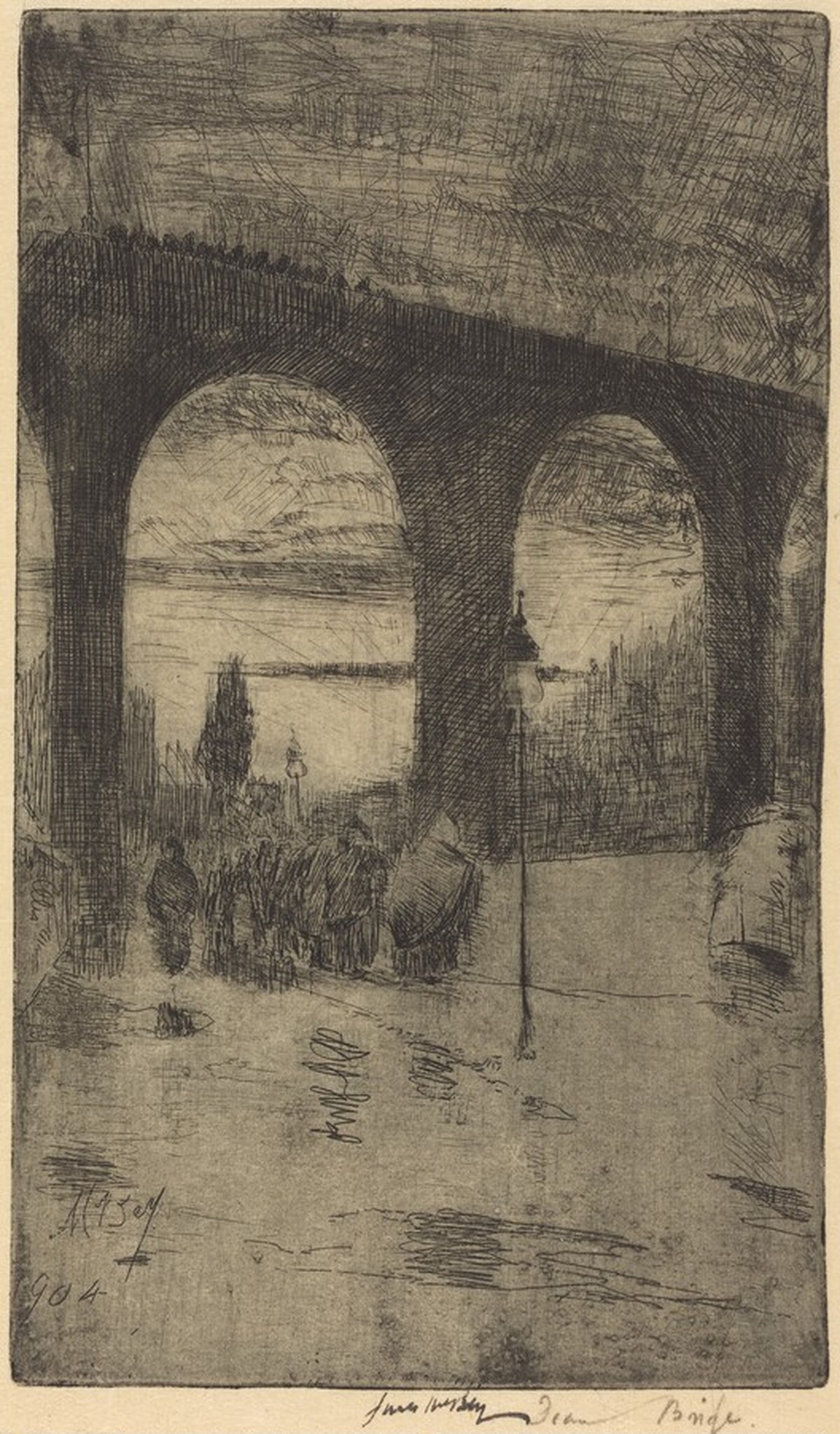 The Dean Bridge, Edinburgh by James McBey