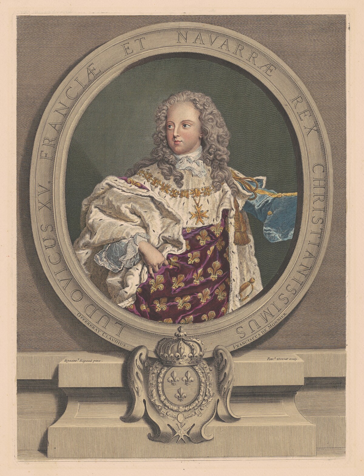 Louis XV by Pierre Drevet