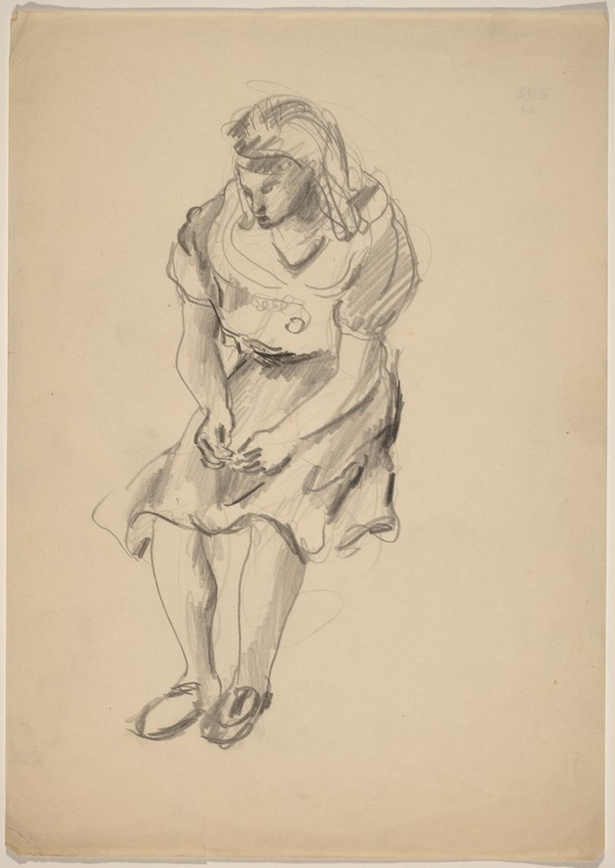 Seated Female with Hands on Lap by Mark Rothko