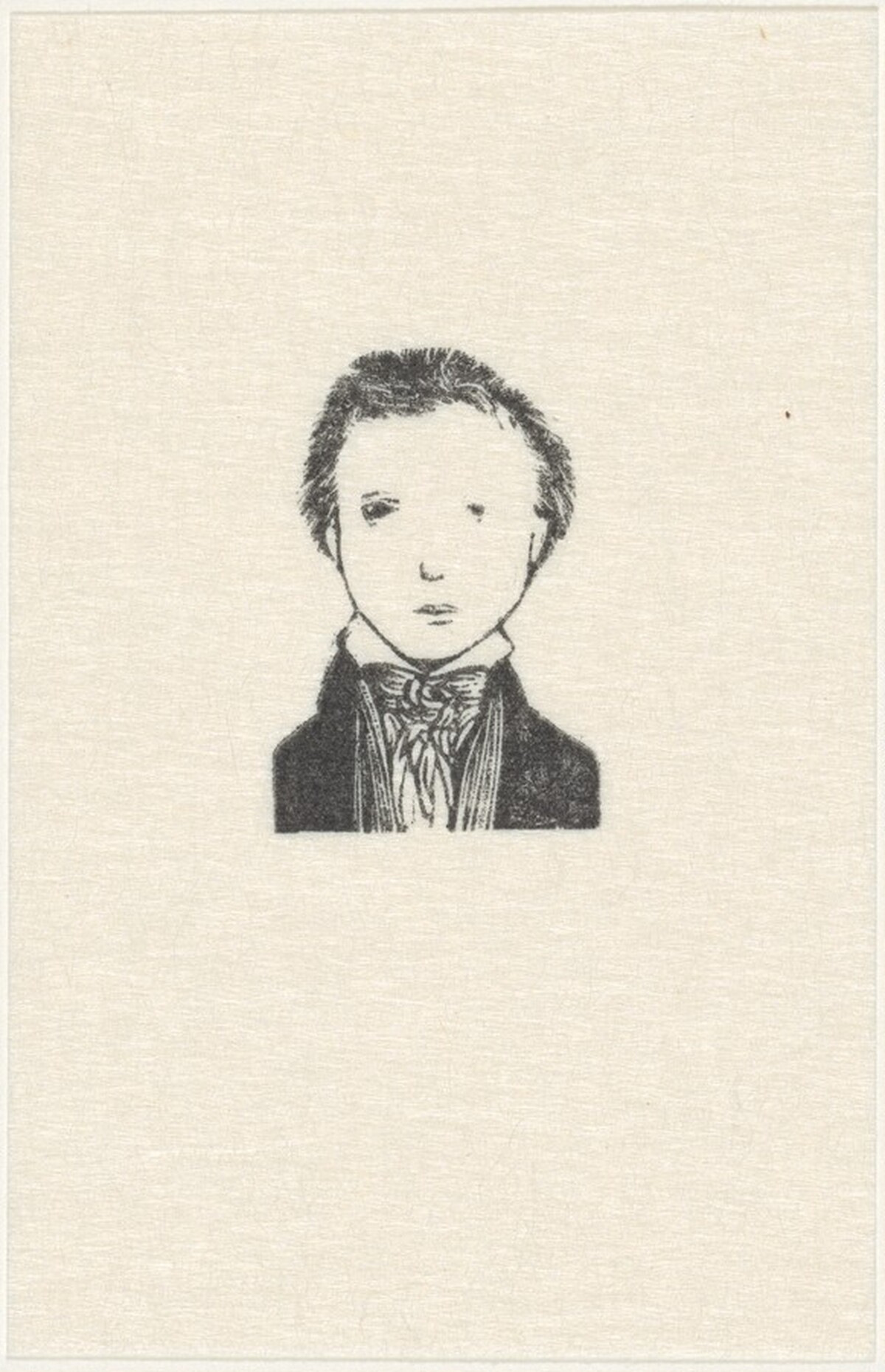 Samuel Palmer When He First Met William Blake by Leonard Baskin