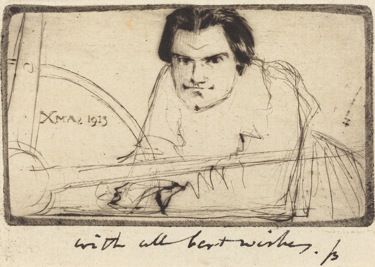 Christmas Card by James McBey