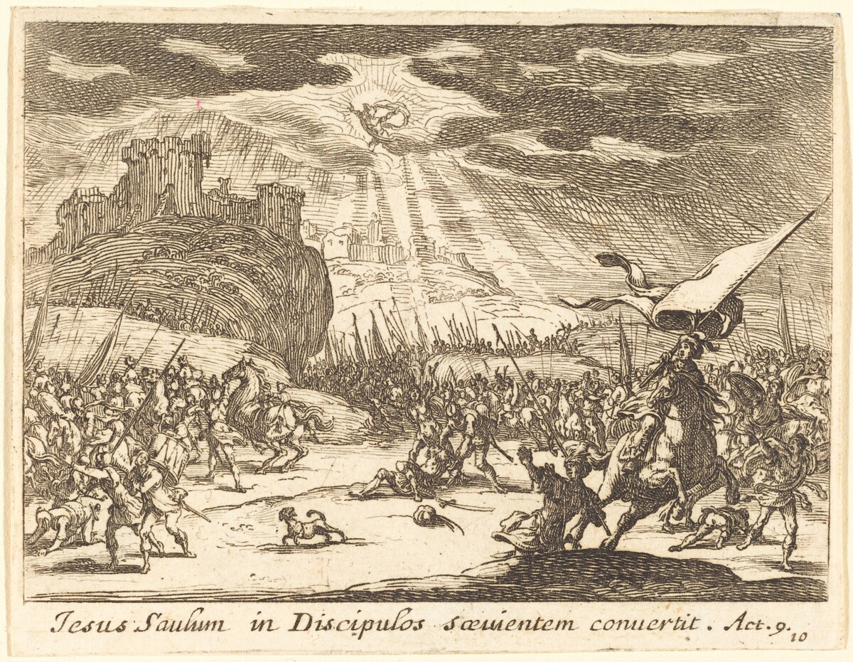 Conversion of Paul by Jacques Callot