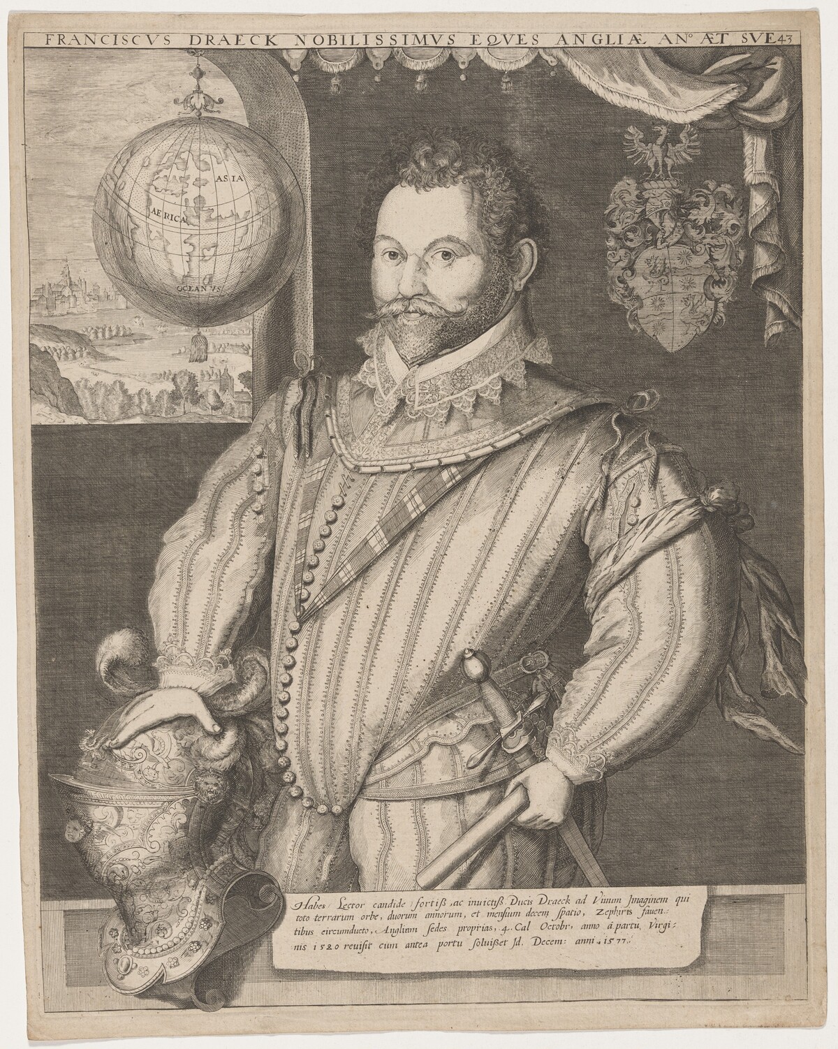 Sir Francis Drake by Attributed to Jodocus Hondius I
