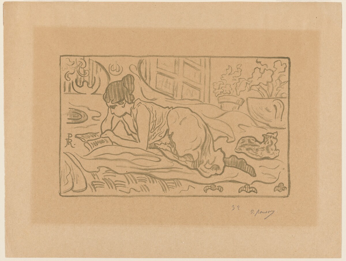 La Liseuse couchée by Paul Ranson