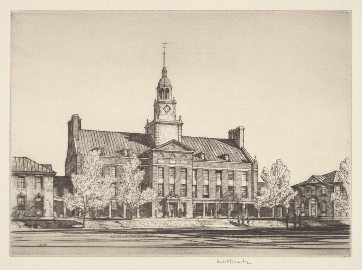 Fulo Hall, Institute for Advanced Study, Princeton University by Louis Conrad Rosenberg