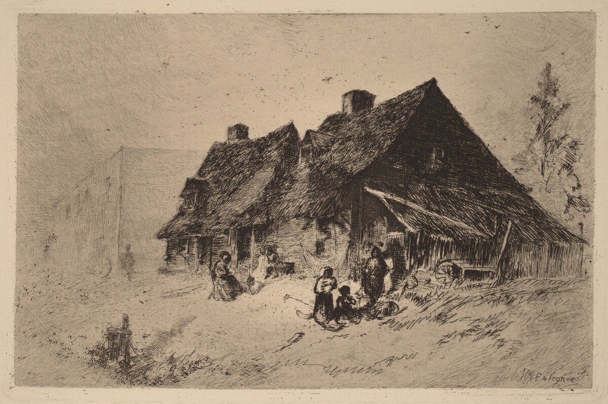 Negro Huts at Wilmington by John Mackie Falconer