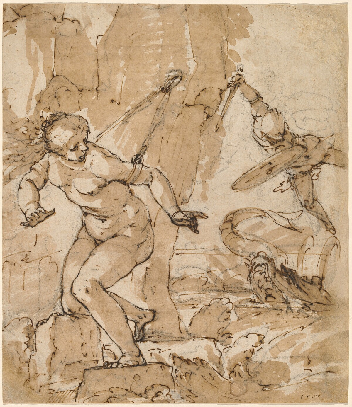 Perseus and Andromeda by attributed to Bartolommeo Gagliardo