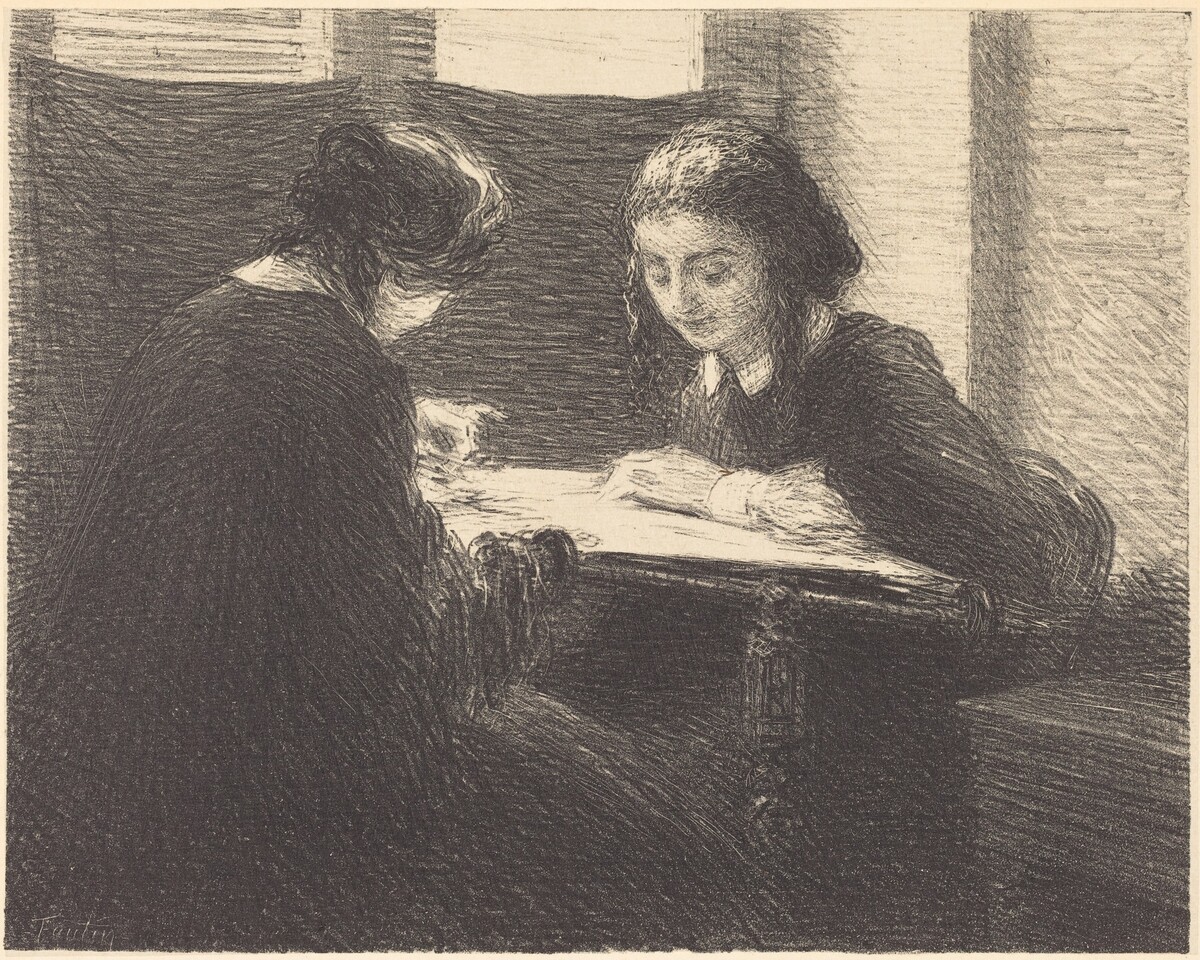 The Embroiderers (Les brodeuses) by Henri Fantin-Latour