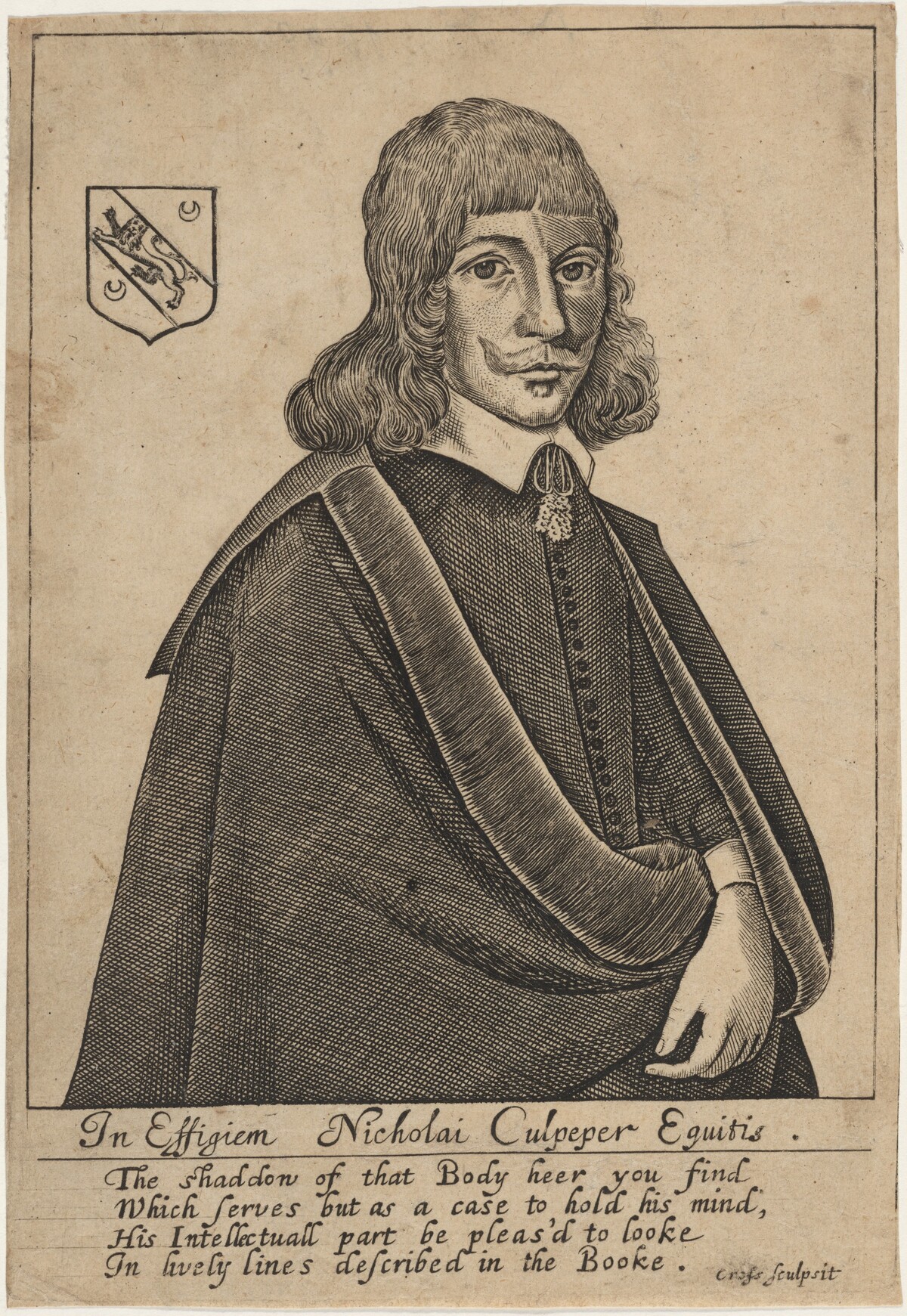 Nicholai Culpeper, Equitus by Thomas Cross