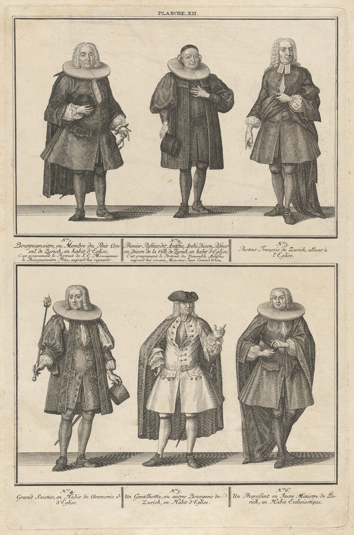 Costumes of the Men of the Reformed Church by David Herrliberger