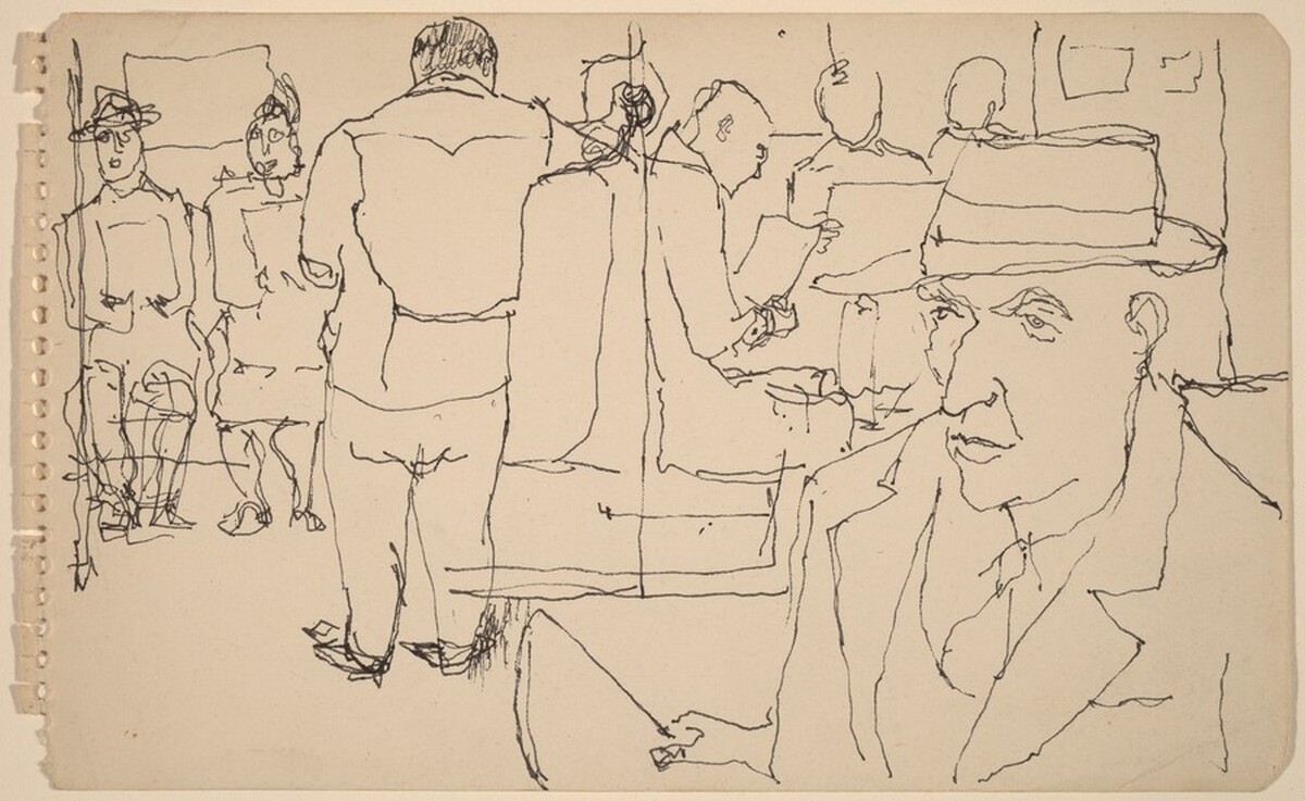 Riding the Subway by Alex Katz