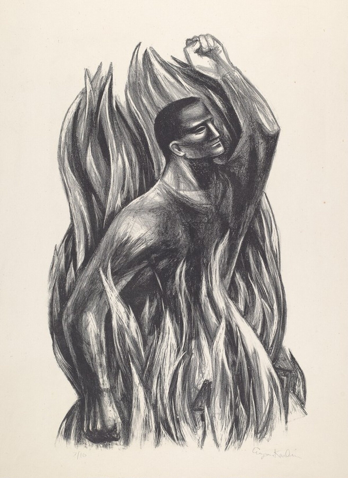 Untitled (Defiant Man) by Eugene Karlin