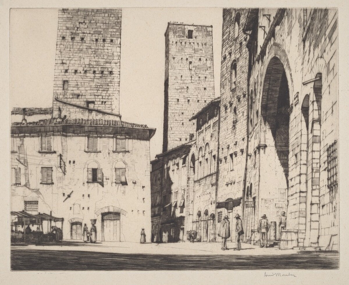 Loggia della Podesta, San Gimignano by Louis Conrad Rosenberg