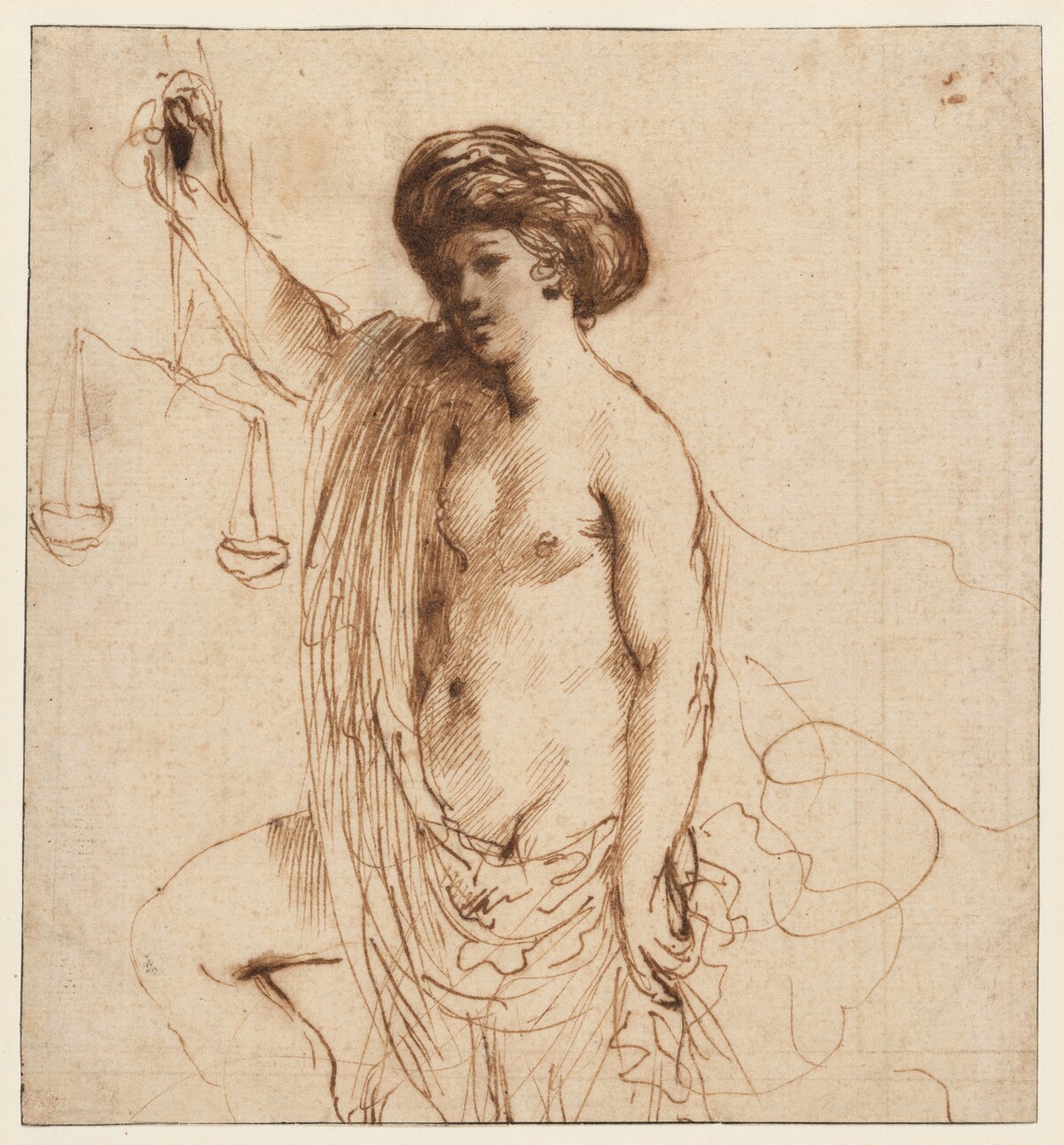 Personification of Justice by Guercino