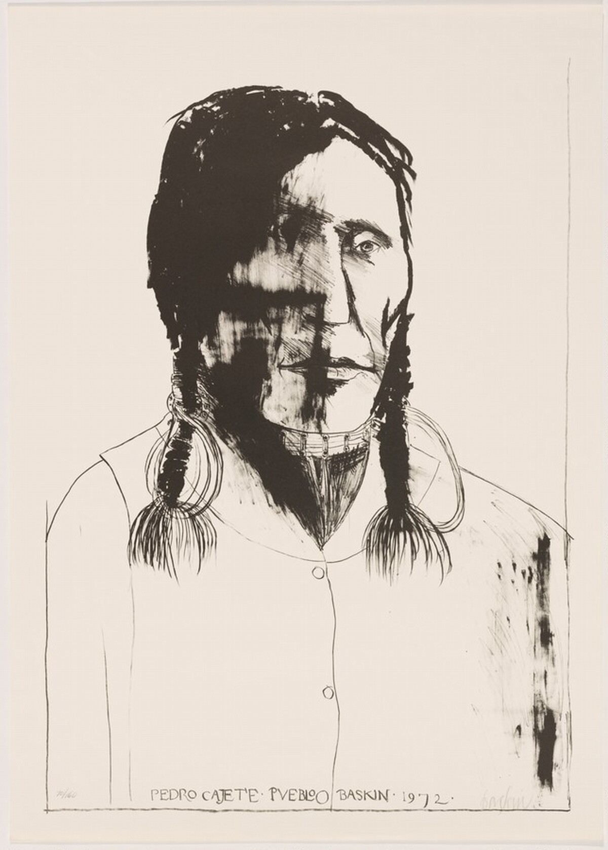 Pedro Cajete by Leonard Baskin