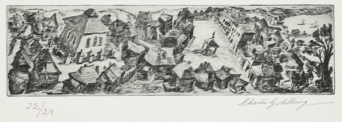 The Little Houses (Les petits maisons) by Chaim Goldberg