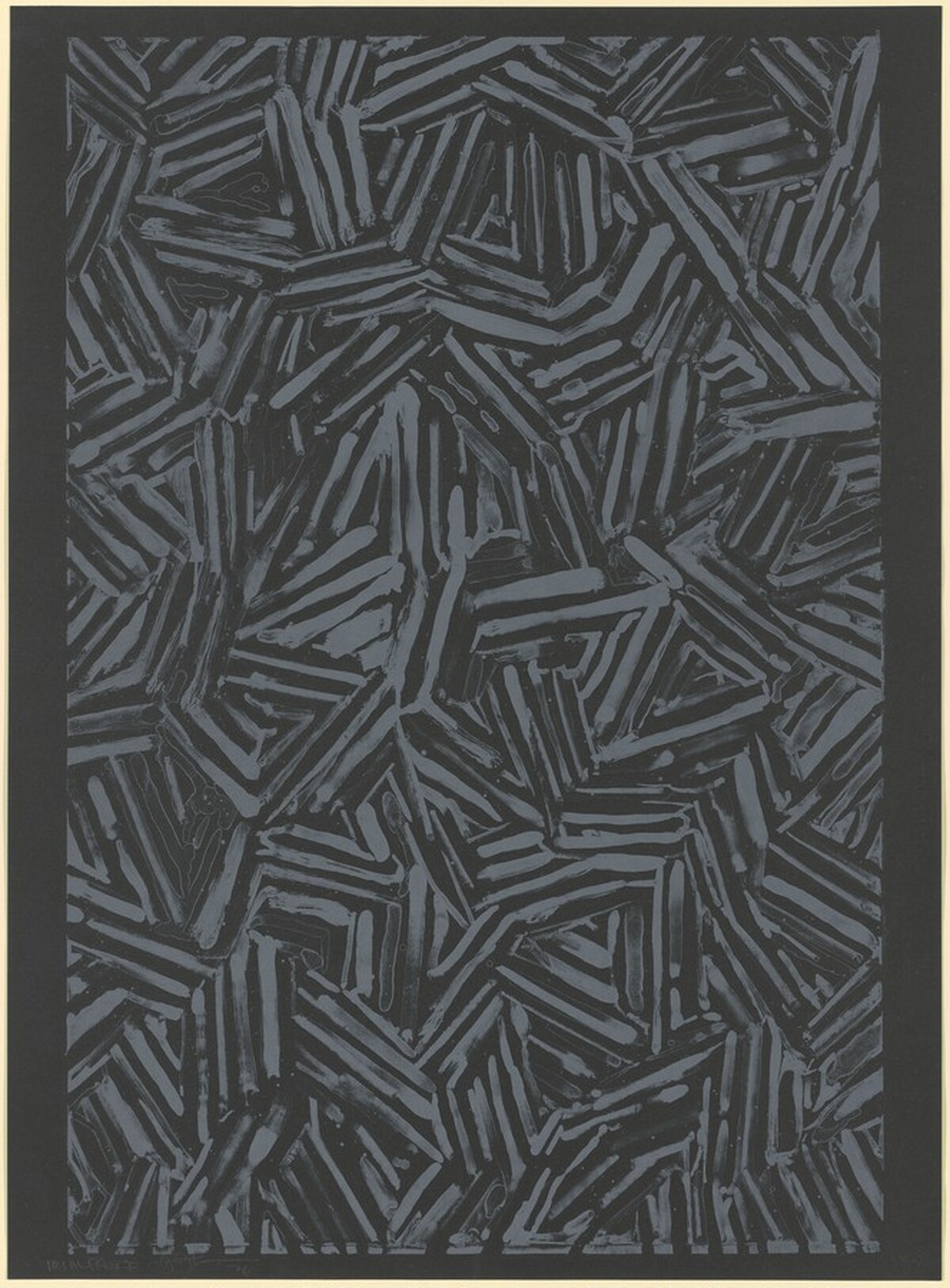 #1 (after 'Untitled 1975') [trial proof] by Jasper Johns