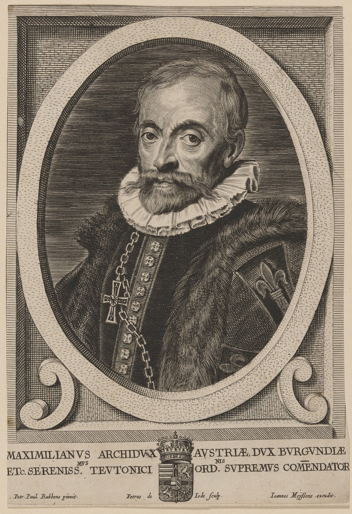 Maximilian II, Archduke of Austria by Pieter de Jode II after Sir Peter Paul Rubens