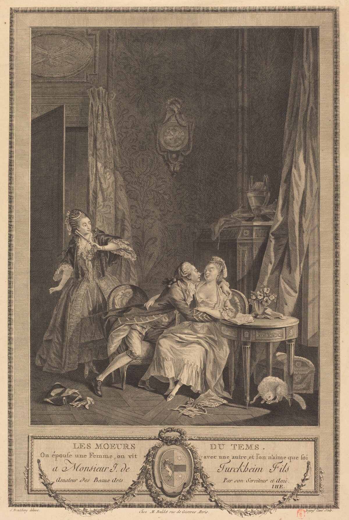 Les moeurs du temps by Pierre-Charles Ingouf after Sigmund Freudenberger