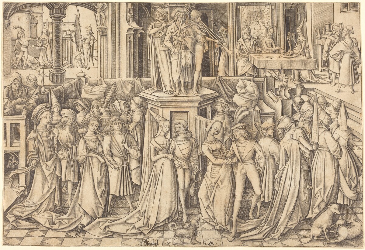 The Dance at the Court of Herod by Israhel van Meckenem