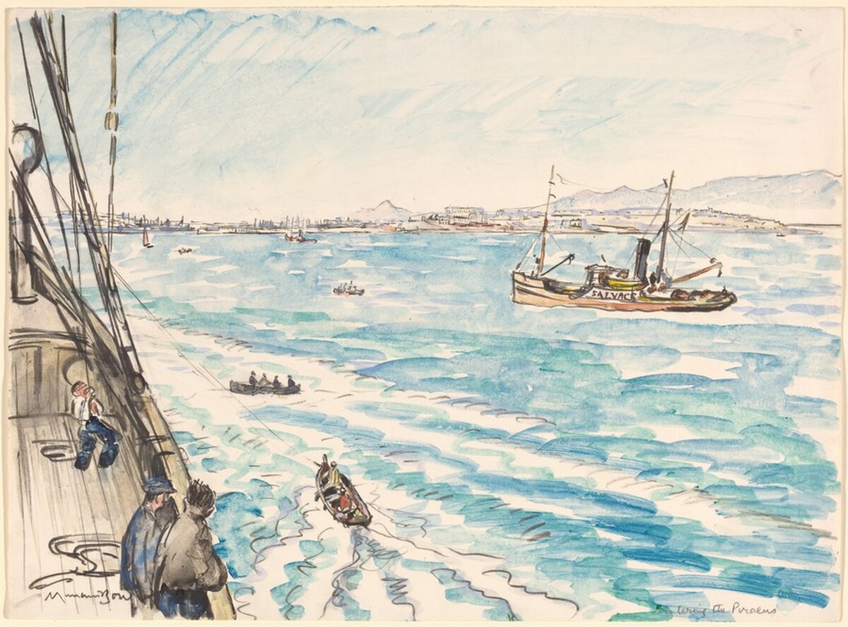 Entering the Piraeus by Sir Muirhead Bone
