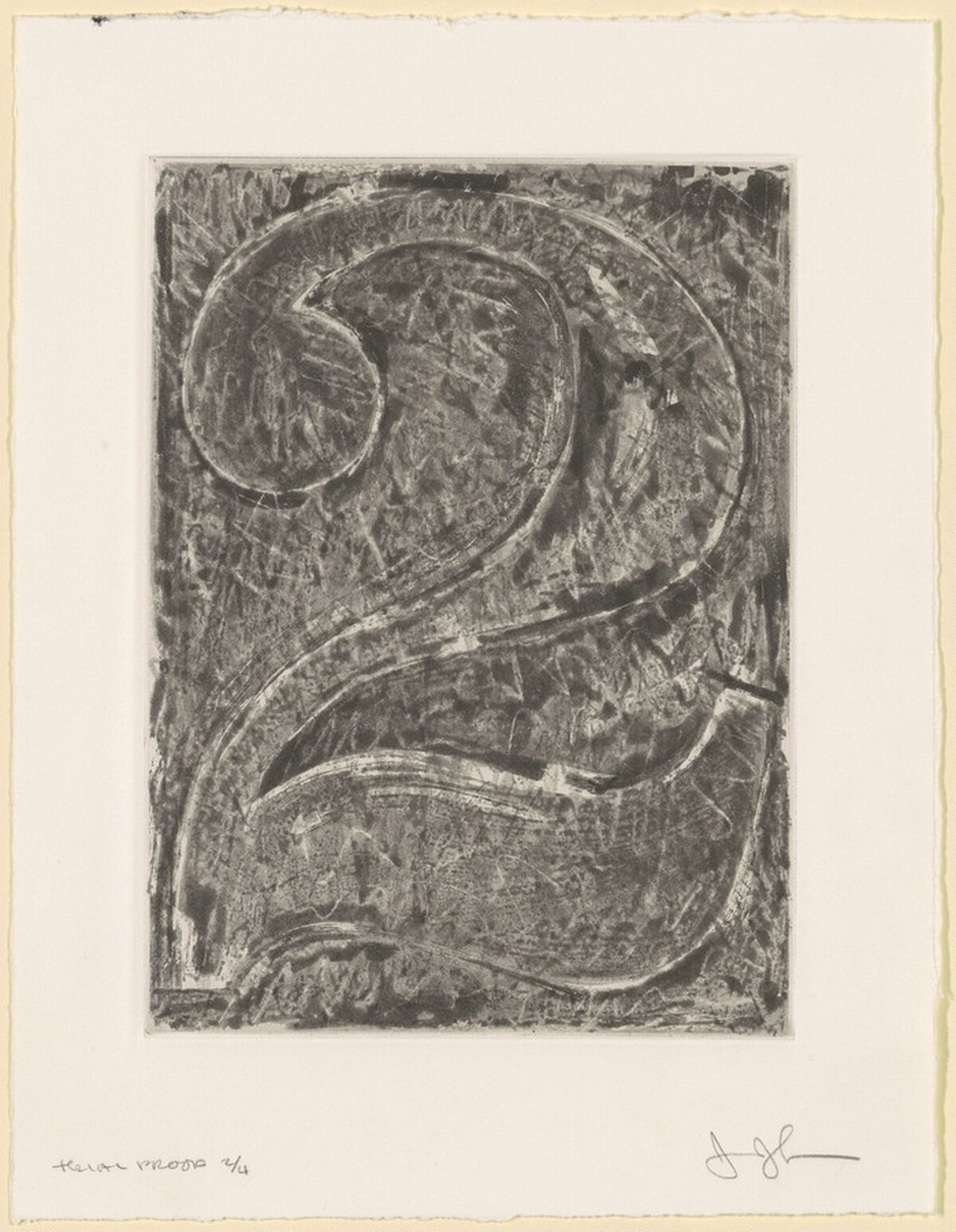 Figure 2 [trial proof 2] by Jasper Johns