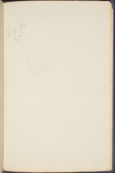 flüchtiges Gesicht  (Sketch of a Face) [p. 53]