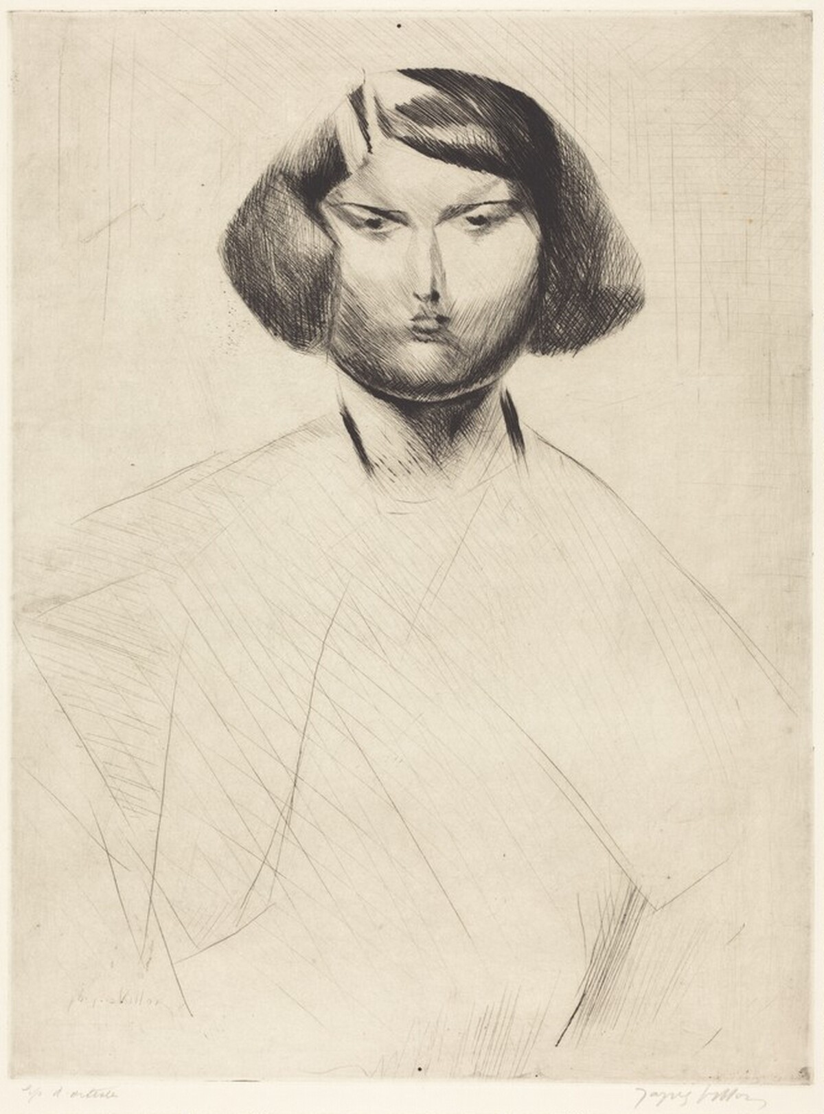 Renée (Renée de face) by Jacques Villon