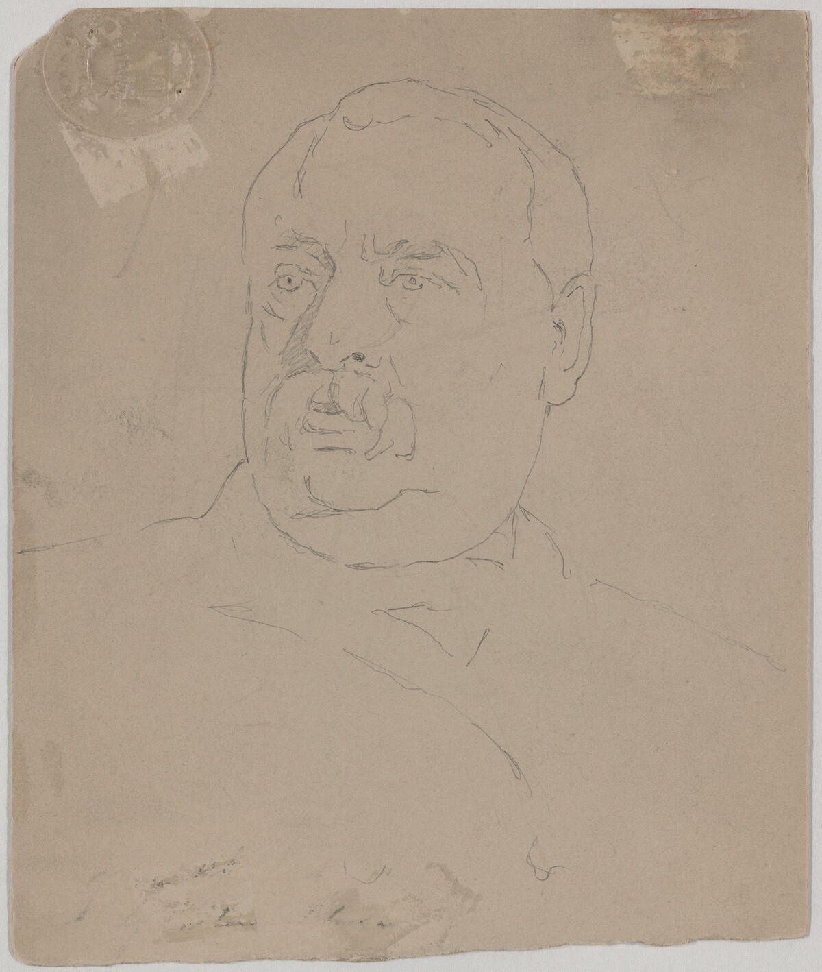Grover Cleveland [verso] by Eastman Johnson