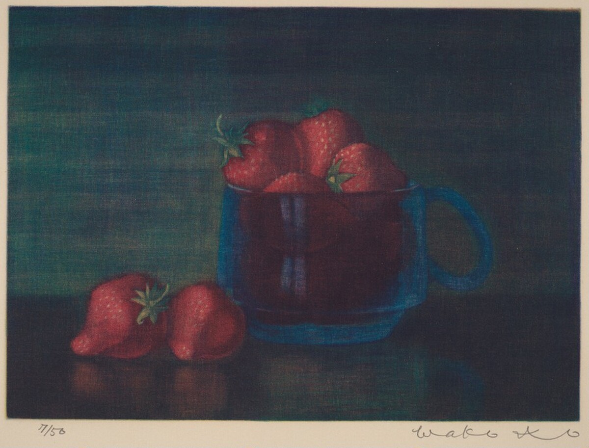 Still Life with Strawberries by Wako Ito