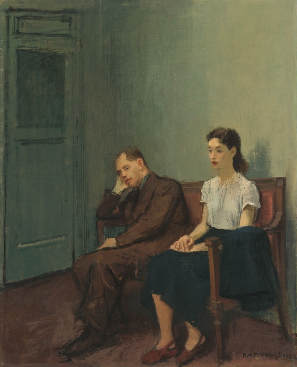 Waiting for the Audition by Raphael Soyer