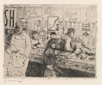 Marché à la Viande, New York (Meat Market, New York)