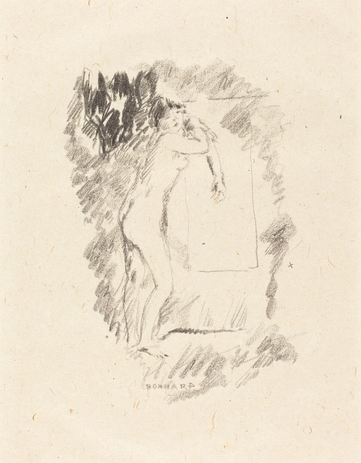 Nude at Her Toilet (Nu à la toilette) by Pierre Bonnard