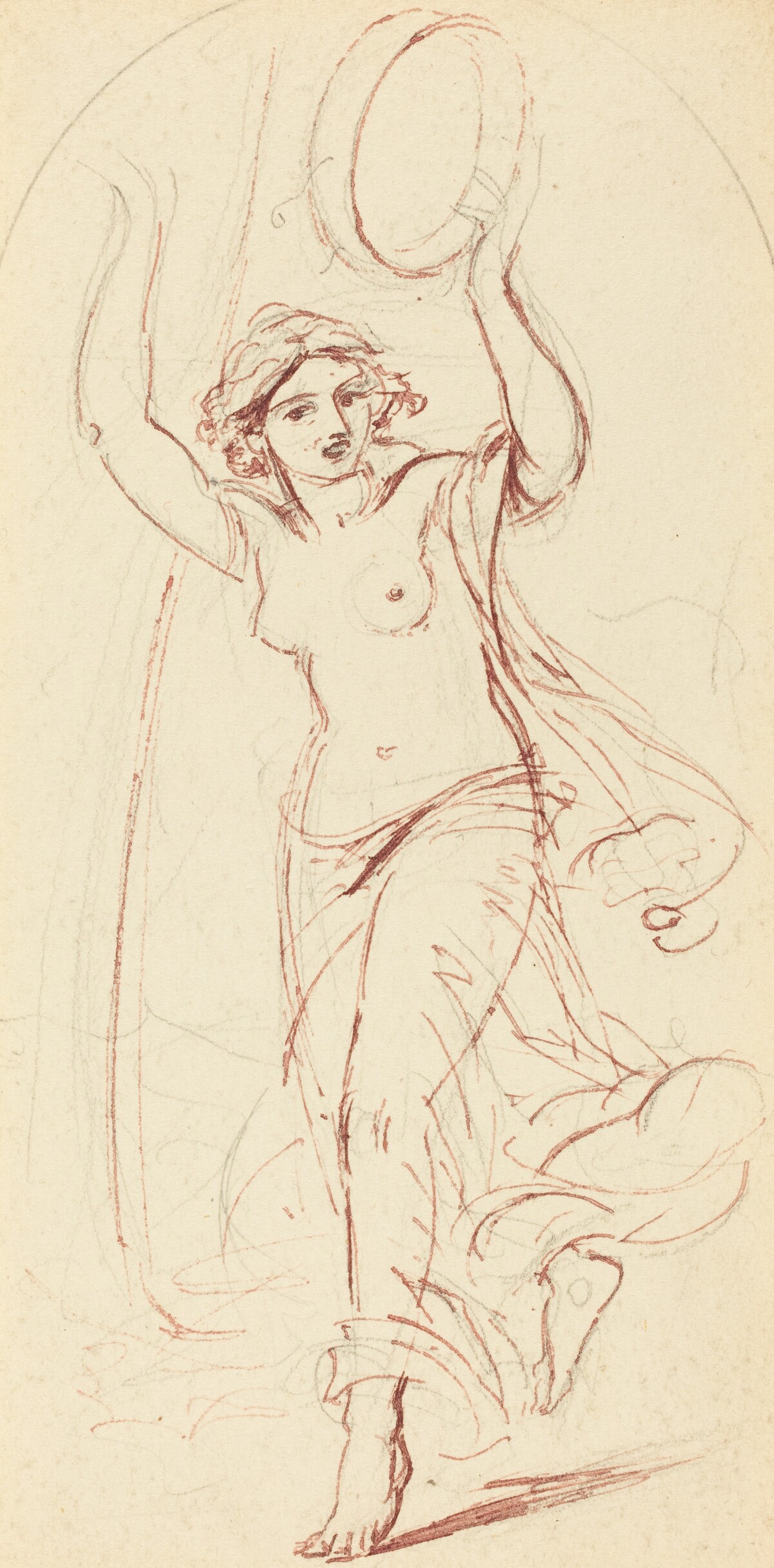 Dancing Woman with a Tambourine by William Edward Frost