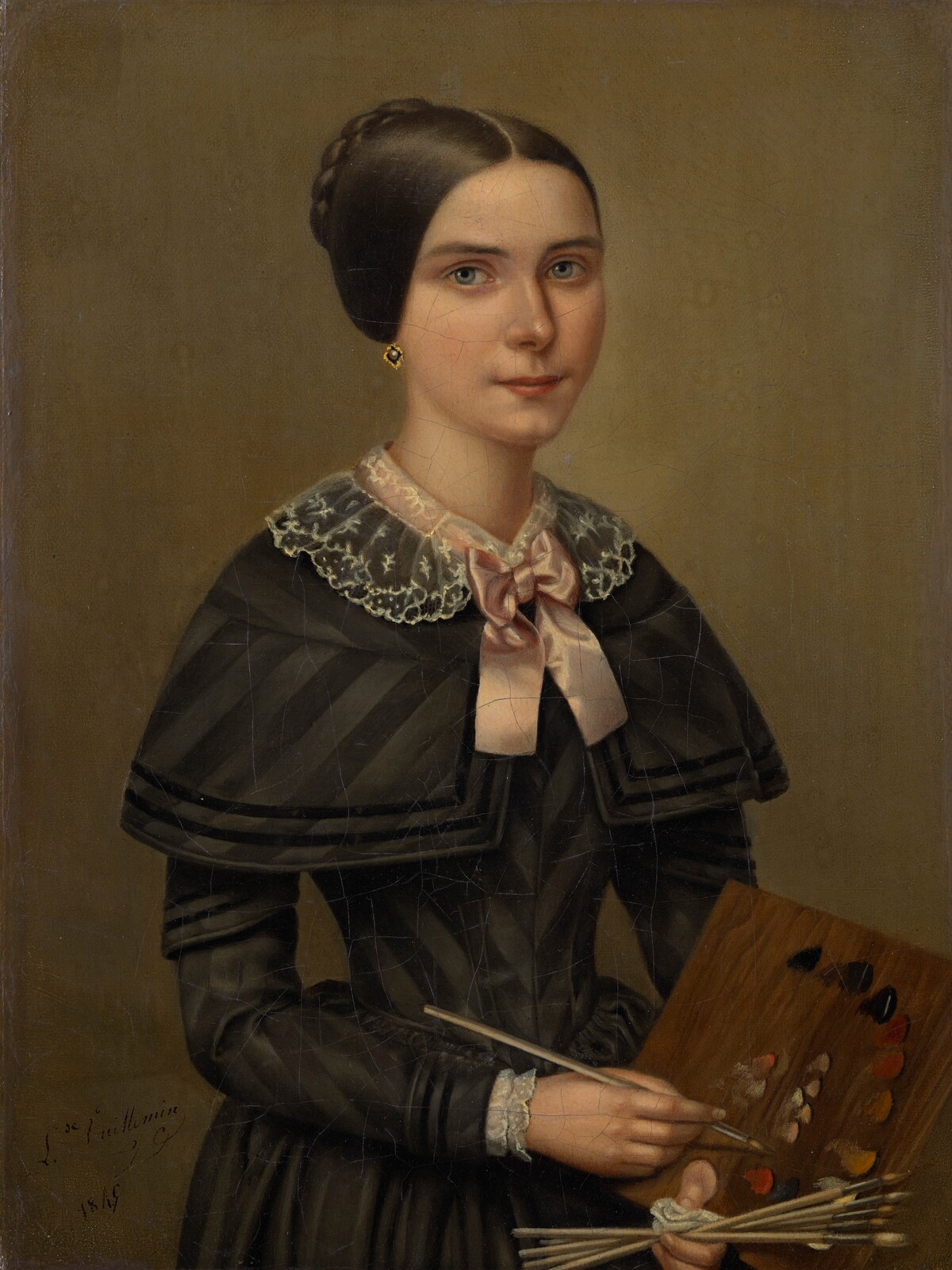 Portrait of a Young Woman by L. de Vuillemin
